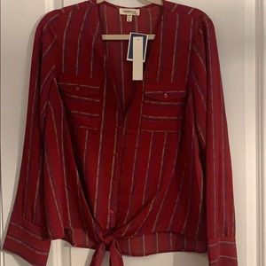 NWT Striped Blouse